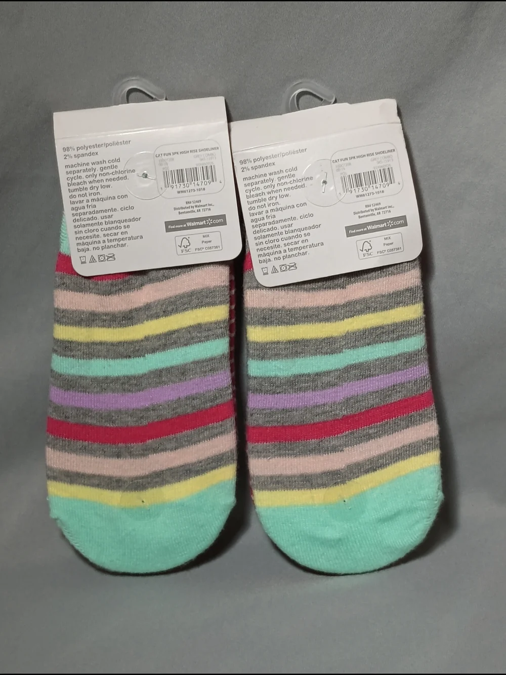 Wonder Nation Girls' Cat Liner Socks (2)
